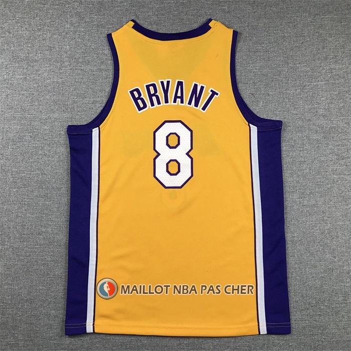 Maillot Enfant Los Angeles Lakers Kobe Bryant NO 8 Mitchell & Ness 1999-00 Jaune